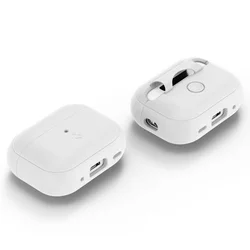 Spigen silicone Fit Strap AirPods Pro 2 tartó- Apple AirPods Pro 2 tok fehér/szürke-6