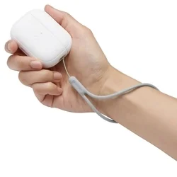 Spigen silicone Fit Strap AirPods Pro 2 tartó- Apple AirPods Pro 2 tok fehér/szürke-7