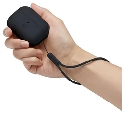 Spigen silicone Fit Strap AirPods Pro 2 tartó - Apple AirPods Pro 2 tok fekete-7