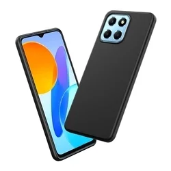 Honor X6a Telefontok - fekete szilikon hátlap tok-1