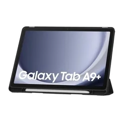 Samsung Galaxy Tab A9+ Plus 11.0 X210 / X216 Tablettok - fekete smart case tablet tok, ceruza tartóval-4