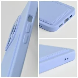 Samsung Galaxy S23 FE 5G Telefontok - Forcell Card - lila kártyatartós szilikon hátlap tok-5