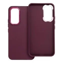Samsung Galaxy A54 5G Telefontok - Frame - sötét lila műanyag hátlap tok, szilikon kerettel-3