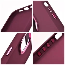 Samsung Galaxy A25 5G Telefontok - Frame - sötét lila műanyag hátlap tok, szilikon kerettel-4