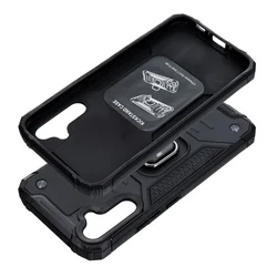 Samsung Galaxy A25 5G Telefontok - Nitro Ring Armor - fekete gyűrűs, kitámasztható, ütésálló műanyag hátlaptok-2