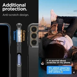 Samsung Galaxy A25 5G Telefontok - SPIGEN Rugged Armor - matt fekete hátlap tok-7