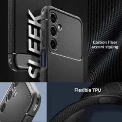 Samsung Galaxy A25 5G Telefontok - SPIGEN Rugged Armor - matt fekete hátlap tok-9