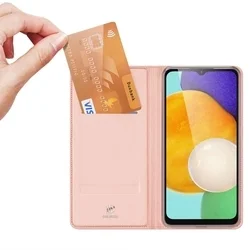 Samsung Galaxy A25 5G Telefontok - Dux Ducis rosegold flipcover tok-5