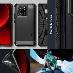 Xiaomi 13T 5G Telefontok - SPIGEN Rugged Armor - matt fekete hátlap tok-3
