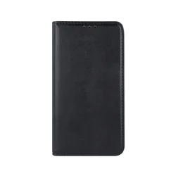 Xiaomi Redmi 13C Telefontok - Smart Magnetic fekete szilikon keretes mágneses könyvtok-1