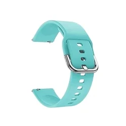 Okosóra szilikon szíj - Samsung Galaxy Watch 3 (45 mm) szíj - Strap - türkiz szilikon szíj (szíj szélesség: 22 mm)-1