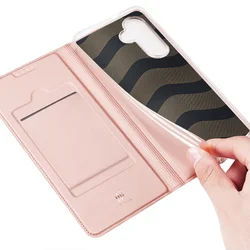 Samsung Galaxy S24+ (S24 Plus) Telefontok - Dux Ducis rose gold flipcover tok-3