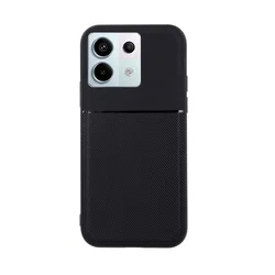 Xiaomi Redmi Note 13 Pro 5G Telefontok - Elegance fekete műanyag hátlap tok szilikon kerettel-1