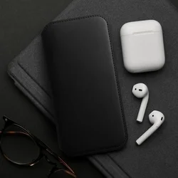 Telefontok Xiaomi Redmi Note 13 Pro 4G/LTE - Dual Pocket - fekete mágneses átlátszó szilikon keretes könyvtok-3