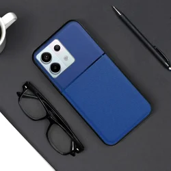 Xiaomi Redmi Note 13 5G Telefontok - Elegance kék műanyag hátlap tok szilikon kerettel-2
