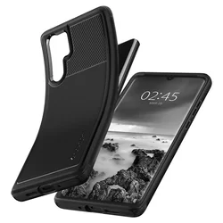 Huawei P30 Pro Telefontok - SPIGEN RUGGED ARMOR HUAWEI FEKETE TOK-2