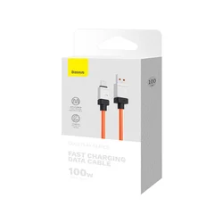 Baseus CoolPlay Kábel - USB / Type-C (USB-C) sárga gyorstöltő kábel 1m, 100W-4