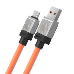 Baseus CoolPlay Kábel - USB / Type-C (USB-C) sárga gyorstöltő kábel 1m, 100W-3