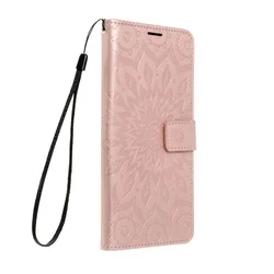 Samsung Galaxy A14 5G Telefontok - MEZZO mandala mintás rose gold mágneses szilikon keretes könyvtok-2