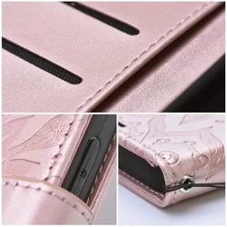 Samsung Galaxy A14 5G Telefontok - MEZZO mandala mintás rose gold mágneses szilikon keretes könyvtok-6