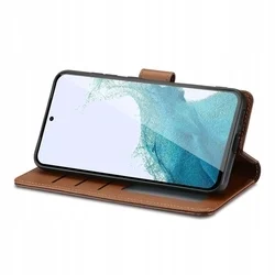 Xiaomi Poco X6 5G Telefontok - barna ráhajtófüles bőr könyvtok-1