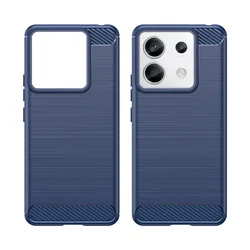 Xiaomi Redmi Note 13 5G Telefontok - Carbon Fiber kék szilikon tok-6