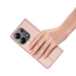 Xiaomi Redmi Note 13 4G/LTE Telefontok - Dux Ducis rose gold flipcover tok-5