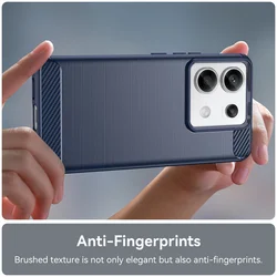 Xiaomi Poco X6 5G Telefontok - Carbon Fiber kék szilikon tok-4
