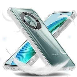 Honor Magic6 Lite Telefontok - Ütésálló átlátszó hátlap tok-4