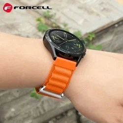 Okosóra szilikon szíj - Huawei Watch GT / GT2 / GT2 Pro (46 mm) szíj - F- Design FS05 - narancssárga szilikon szíj (szíj szélesség: 22 mm)-1