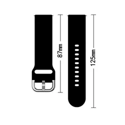 Okosóra szilikon szíj - Huawei Watch GT / GT2 / GT2 Pro (46 mm) szíj - Strap - fekete szilikon szíj (szíj szélesség: 22 mm)-2