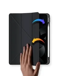 iPad Air 5 (2022, 10,9 coll) Tablettok - DUX DUCIS Magi fekete ütésálló tok, ceruzatartóval-7