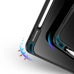 iPad Air 5 (2022, 10,9 coll) Tablettok - DUX DUCIS Magi fekete ütésálló tok, ceruzatartóval-8