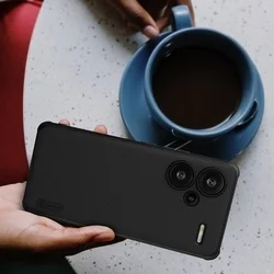 Xiaomi Redmi Note 13 Pro+ 5G Telefontok - Nillkin Super Frosted - fekete hátlap tok-2