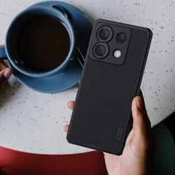 Xiaomi Poco X6 5G Telefontok - Nillkin Super Frosted - fekete hátlap tok-2