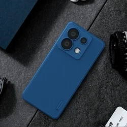 Xiaomi Poco X6 5G Telefontok - Nillkin Super Frosted - kék hátlap tok-2