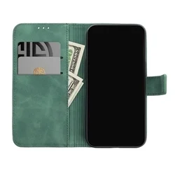 Telefontok Samsung Galaxy A35 5G - Forcell Tender zöld ráhajtófüles könyvtok-1