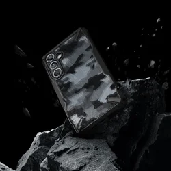Telefontok Samsung Galaxy A55 5G - Ringke Fusion X Design terepmintás ütésálló tok-5