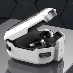 Dux Ducis Seca fehér carbon mintás tok - Samsung Galaxy Buds Pro / Buds2 / Buds2 Pro / Buds FE / Buds Live tartó-2
