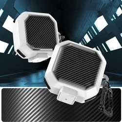 Dux Ducis Seca fehér carbon mintás tok - Samsung Galaxy Buds Pro / Buds2 / Buds2 Pro / Buds FE / Buds Live tartó-3