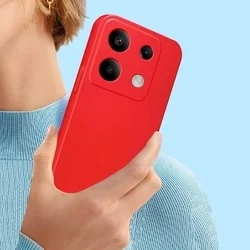 Telefontok Xiaomi Redmi Note 13 Pro 5G - PASTEL - piros szilikon hátlap tok-2