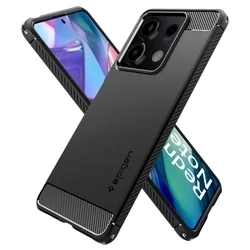 Telefontok Xiaomi Redmi Note 13 5G - SPIGEN Rugged Armor - matt fekete hátlap tok-1