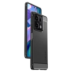 Telefontok Xiaomi Redmi Note 13 5G - SPIGEN Rugged Armor - matt fekete hátlap tok-7