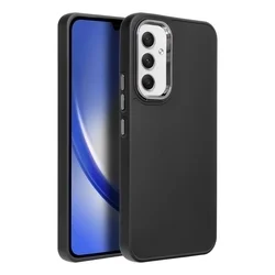 Telefontok Samsung Galaxy A55 5G - Frame - fekete műanyag hátlap tok, szilikon kerettel-1