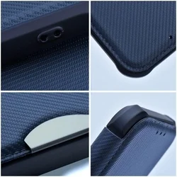 Telefontok Samsung Galaxy A55 5G - Forcell Razor - kék mágneses, ütésálló szilikon keretes könyvtok-3