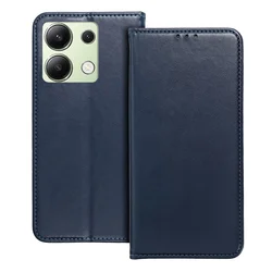 Telefontok Xiaomi Redmi Note 13 4G / LTE - Smart Magnetic kék szilikon keretes mágneses könyvtok-6