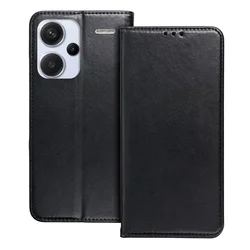 Telefontok Xiaomi Redmi Note 13 Pro+ 5G - Smart Magnetic fekete szilikon keretes mágneses könyvtok-4