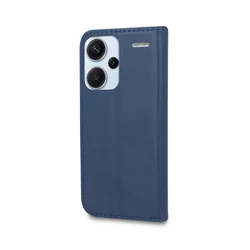 Telefontok Xiaomi Redmi Note 13 Pro+ 5G - Smart Magnetic kék szilikon keretes mágneses könyvtok-1