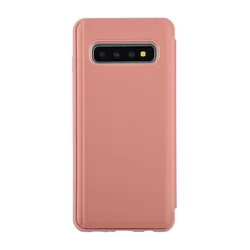 Samsung Galaxy S10 Telefontok - Clear View Tok - Rose Gold-1