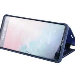 Samsung Galaxy S10+ (S10 Plus) Telefontok - Clear View Tok Kék-3